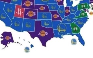 美国nba分布地图，美国nba分布地图高清